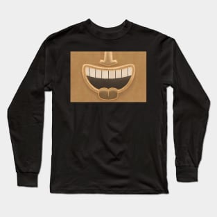 Caramel Tiki Smile Mask! Long Sleeve T-Shirt